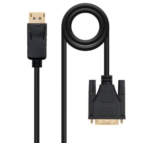 art_nan-cab20102015204502_1-1 Cable Conversor Nanocable 10.15.4502/ DisplayPort Macho - DVI Macho/ 2m/ Negro