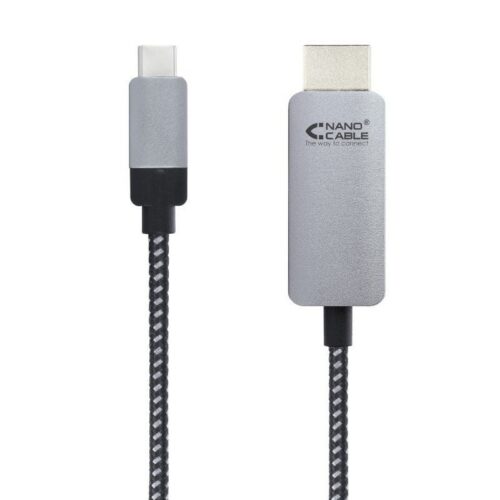 art_nan-cab20102015205102_1-1 Cable Conversor Nanocable 10.15.5102/ USB Tipo-C Macho - HDMI Macho/ 1.8m/ Negro