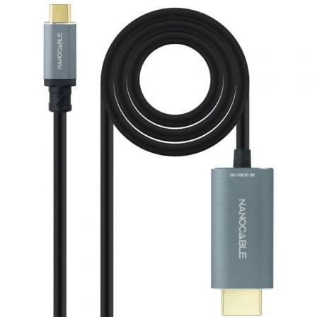 art_nan-cab20102015205162_1 Cable Conversor Nanocable 10.15.5162/ USB Tipo-C Macho - HDMI Macho/ 1.8m/ Negro