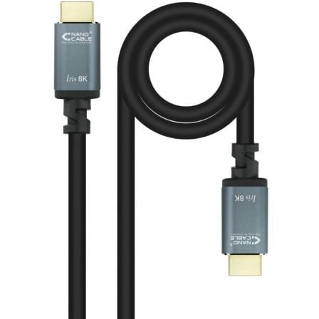 art_nan-cab20102015208005_1 Cable HDMI 2.1 IRIS 8K Nanocable 10.15.8005/ HDMI Macho - HDMI Macho/ 5m/ Negro
