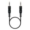 Cable Estéreo Nanocable 10.24.0100/ Jack 3.5 Macho - Jack 3.5 Macho/ 30cm/ Negro