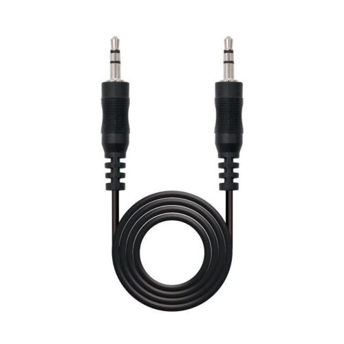 Cable Estéreo Nanocable 10.24.0105/ Jack 3.5 Macho - Jack 3.5 Macho/ 5m/ Negro