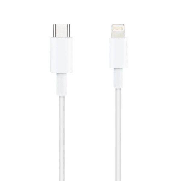 Cable USB 2.0 Tipo-C Lightning Nanocable 10.10.0601/ USB Tipo-C Macho - Lightning Macho/ 1m/ Blanco