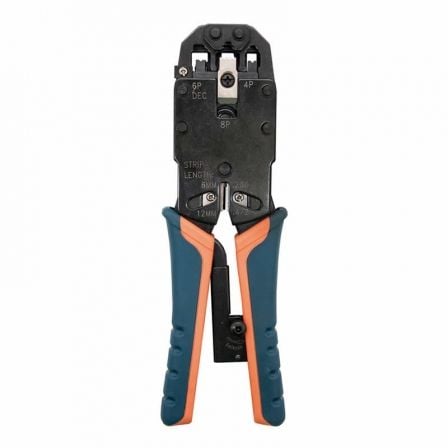 art_nan-crimpadora20102031200102_1 Crimpadora Metálica de Carraca Nanocable 10.31.0102 para RJ10-RJ11-RJ12-RJ45