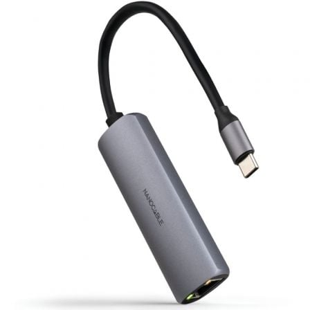 art_nan-hub20102016204603_1 Hub USB Tipo-C 3.1 Nanocable 10.16.4603/ 1xUSB Tipo-C PD/ 1xRJ45/ Gris
