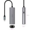 Hub USB Tipo-C 3.1 Nanocable 10.16.4603/ 1xUSB Tipo-C PD/ 1xRJ45/ Gris