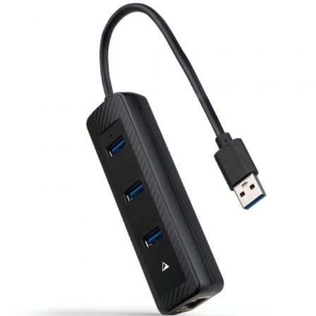art_nan-hub20102016204604_1 Hub USB 3.0 Nanocable 10.16.4604/ 3xUSB/ 1xRJ45/ Negro
