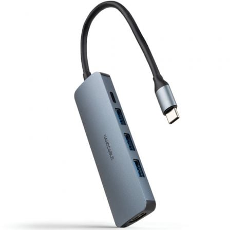 art_nan-hub20102016204605_1 Docking Tipo-C Nanocable 10.16.4605/ 3xUSB/ 1xHDMI 4K/ 1xUSB Tipo-C PD/ Gris