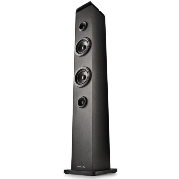 Torre de Sonido con Bluetooth NGS SKY CHARM PRO/ 50W/ 2.0/ Negra