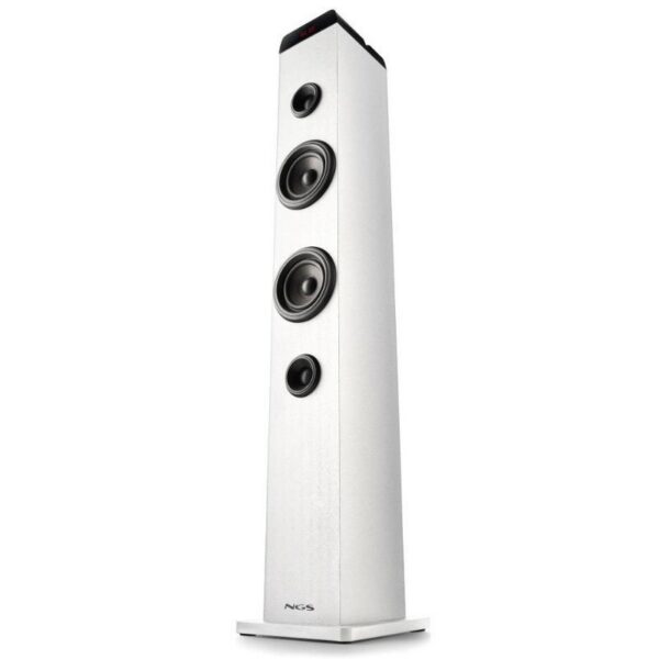Torre de Sonido con Bluetooth NGS SKY CHARM PRO/ 50W/ 2.0/ Blanca