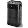 Powerbank 20000mAh NGS TWIX20/ 65W/ Compatible con Portátiles/ Negra