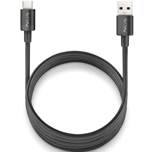 art_ngs-cab20zyro-ac20bk_1 Cable USB 2.0 NGS ZYRO-AC/ USB Macho - USB Tipo-C Macho/ Hasta 15W/ 480Mbps/ 1m/ Negro