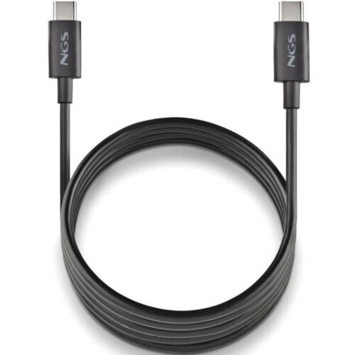 art_ngs-cab20zyro2060w-120bk_1 Cable USB 2.0 Tipo-C NGS ZYRO 60W-1/ USB Tipo-C Macho - USB Tipo-C Macho/ Hasta 60W/ 480Mbps/ 1m/ Negro