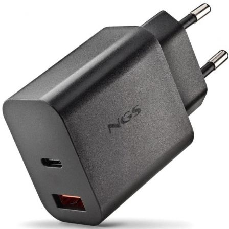 art_ngs-carga20era2020w20bk_1 Cargador de Pared GaN NGS Era 20W/ 1xUSB Tipo-C/ 1xUSB/ 20W
