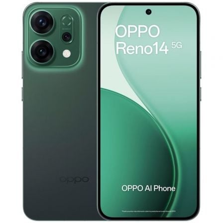 art_opp-sp20reno142012-51220gree_1 Smartphone Oppo Reno 14 12GB/ 512GB/ 6.59"/ 5G/ Verde