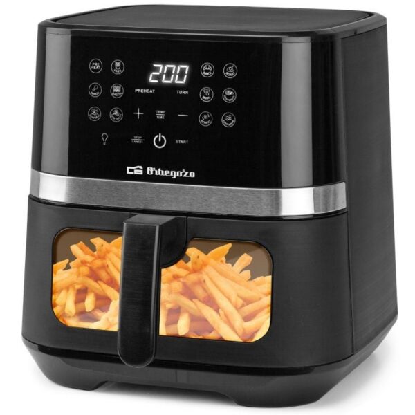 Freidora por Aire Airfryer / Sin Aceite Orbegozo FDR 68/ 1800W/ Capacidad 6.5L