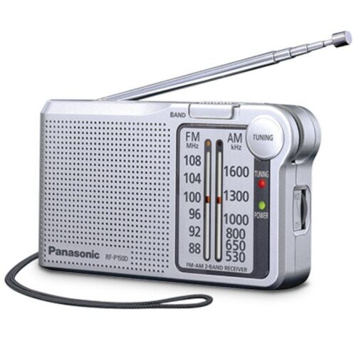 art_pan-radio20rf-p150degs_1-1 Radio Portátil Panasonic RF-P150D/ con Batería/ a Pilas/ Plateada