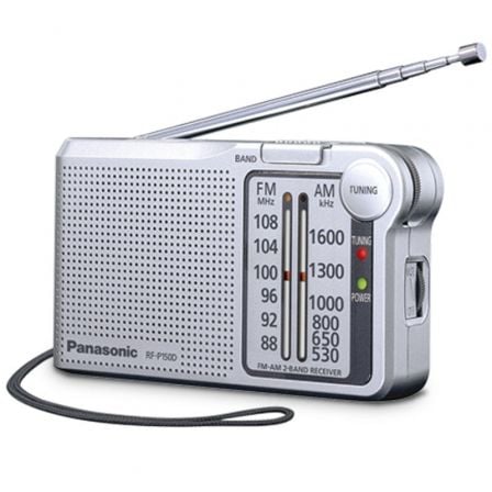art_pan-radio20rf-p150degs_1 Radio Portátil Panasonic RF-P150D/ con Batería/ a Pilas/ Plateada