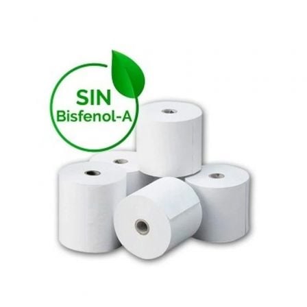 art_papel20termico2080x602080u20bpa_1 Caja de Rollos Papel Térmico Genérico 80x60 BPAF/ 80 x 60mm/ 80 unidades