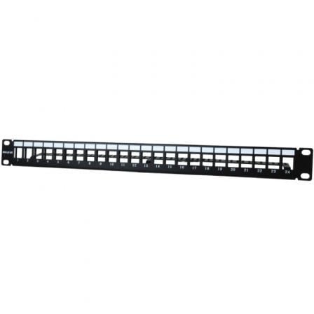 art_phk-patch20pa203424_1 Patch Panel Phasak PA 3424/ 24 Puertos/ Cat.6/ Altura 1U/ Gestión de Cable/ Conectores RJ45 UTP No Incluidos