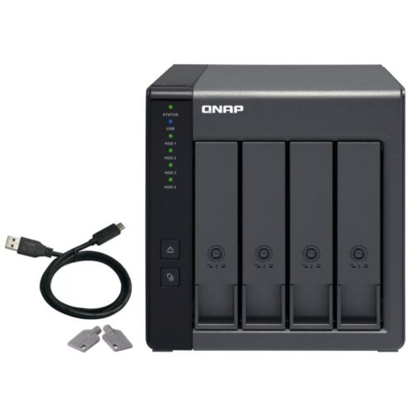 QNAP TR-004 - Caja de Expansión RAID USB 3.2 Gen 1 de 4 Bahías