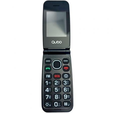 art_qub-tel20neonw204g20bk_1 Teléfono Móvil Qubo NEONW-BK 4G para Personas Mayores/ Negro