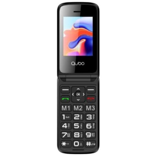 art_qub-tel20x-247204g_1-1 Teléfono Móvil Qubo X-247 4G para Personas Mayores/ Negro