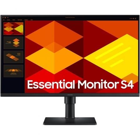 Monitor Profesional Samsung Essential Monitor S4 S27D400GAU/ 27"/ Full HD/ Regulable en altura/ Negro