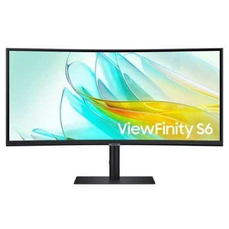 art_sam-m20s34c652uau_1 Monitor Profesional Ultraparonámico Curvo Samsung ViewFinity S6 S34C652UAU 34"/ UWQHD/ Multimedia/ Regulable en Altura/ Negro