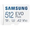 Tarjeta MicroSD Samsung EVO Plus 512GB - Velocidad 160MB/s, Clase 10, con Adaptador