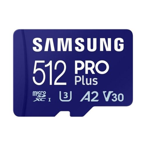 Tarjeta MicroSD Samsung PRO Plus 512GB - 180MB/s - Clase 10 - UHS-I