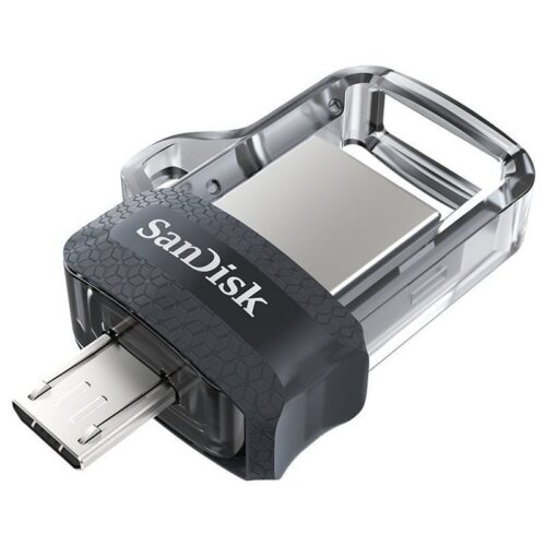 art_snd-flash20dual20m320128gb_1-1 Pendrive 128GB SanDisk Dual m3.0 USB 3.0/MicroUSB - Transferencia Rápida
