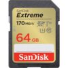 Tarjeta SD SanDisk Extreme 64GB - Velocidad 170MB/s - Clase 10 UHS-I