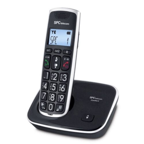 art_spc-dect207608_1-1 Teléfono Inalámbrico SPC Telecom 7608 Negro - Pantalla Grande y Teclas Amplias