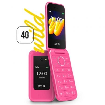 art_spc-tel20wild204g20pk_1 Teléfono Móvil SPC WILD para Personas Mayores/ 4G/ Rosa