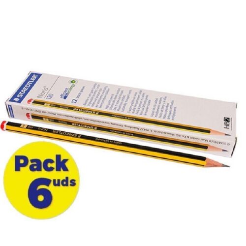 Lápices de Grafito Staedtler Noris 120-2 HB - 6 Cajas de 12 Unidades