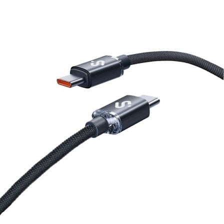 art_sub-cab20subcab-c06002_1 Cable USB 2.0 Tipo-C Subblim Optimus/ USB Tipo-C Macho - USB Tipo-C Macho/ Hasta 60W/ 480Mbps/ 2m/ Negro