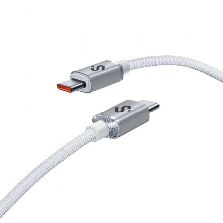 art_sub-cab20subcab-c06011_1 Cable USB 2.0 Tipo-C Subblim Optimus/ USB Tipo-C Macho - USB Tipo-C Macho/ Hasta 60W/ 480Mbps/ 2m/ Blanco