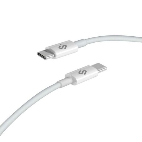 Cable USB-C a USB-C SUBBLIM PLUS 100W - 2m - Blanco
