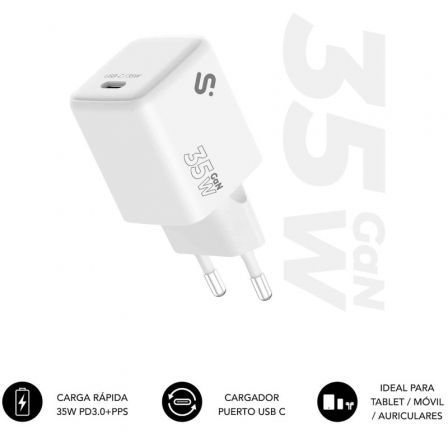 art_sub-carga20subchg-6g3510_1 Cargador de Pared GaN Subblim 35W Charger USB C/ 1xUSB Tipo-C/ 35W