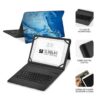 art_sub-funda20kt5-bttb01_2 Funda con Teclado Subblim Keytab Pro Bluetooth para Tablets de 9"-11"/ Marmol Azul