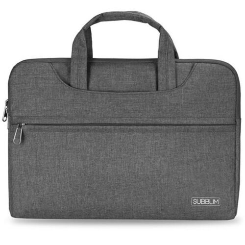 art_sub-mal20ls-1bs0101_1-1 Maletín Subblim Business Laptop Sleeve 15.6'' - Funda Portátil con Cierre de Cremallera y Cinta para Trolley - Gris