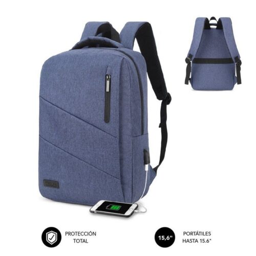 art_sub-mochi20bp-2bl2001_1-1 Mochila Subblim City Backpack 15.6" - USB, Resistente al Agua - Azul