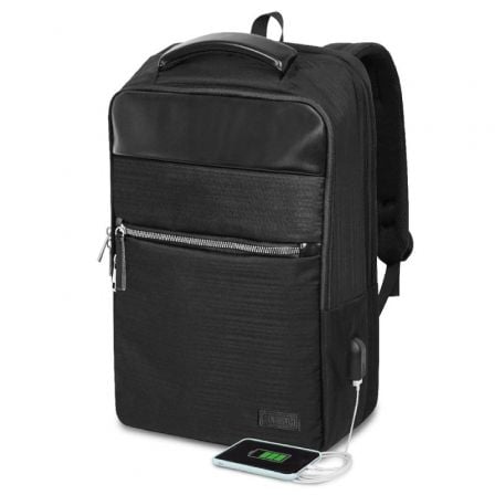 art_sub-mochi20bus20v220ap201620bk_1 Mochila Subblim Business V2 AP Backpack para Portátiles hasta 15.6"/ Puerto USB/ Negra
