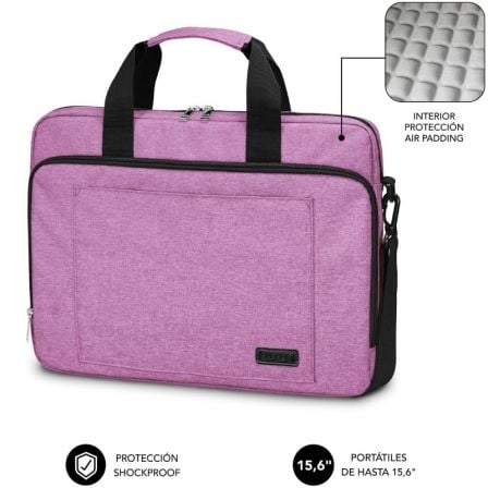 art_sub-mochi20lb-4aplb12_1 Mochila Subblim Air Padding Laptop Bag para Portátiles hasta 15.6"/ Rosa