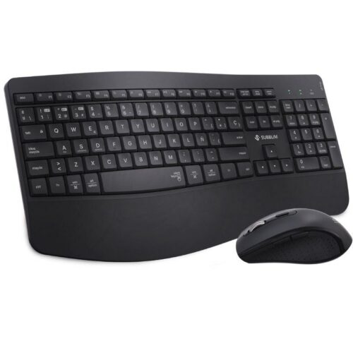 Teclado y Ratón Inalámbricos Ergonómicos SUBBLIM Prowave - Negro