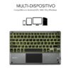 art_sub-tec20smbt51_2 Teclado Inalámbrico Compacto con Touchpad y Retroiluminación - Negro/Gris