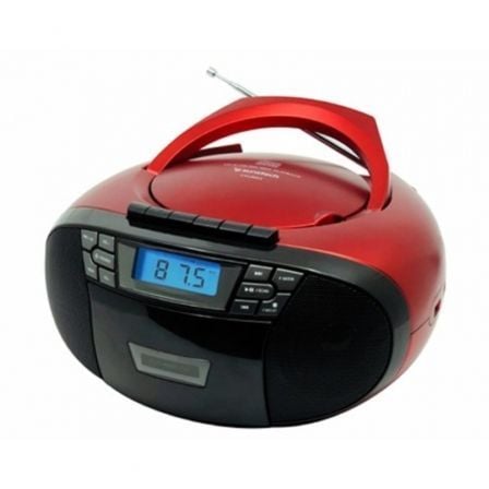 art_sun-cd20cxum53rd_1 Radio CD Cassette Sunstech CXUM53RD/ a Pilas/ Roja