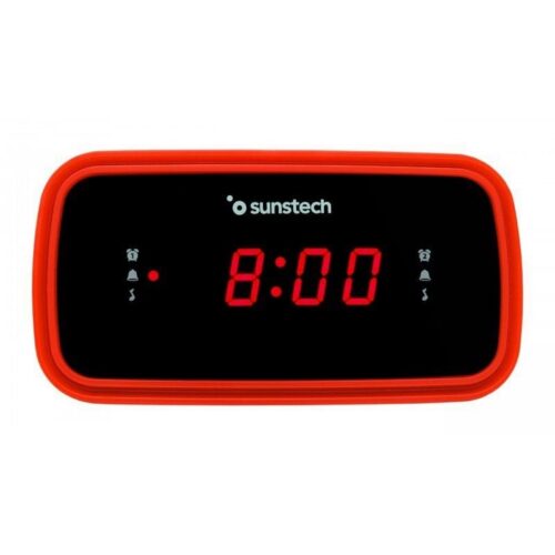 Despertador Sunstech FRD60RD con Radio FM y Alarma Dual