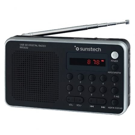 art_sun-radio20rpds32sl_1 Radio Portátil Sunstech RPD32SL/ con Batería/ Negra y Plateada